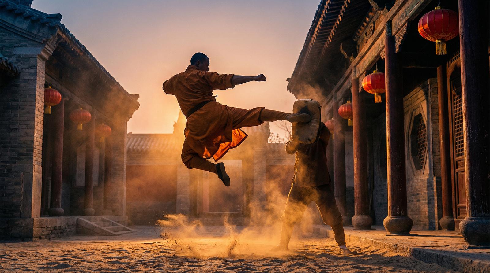 网红主播武术体能视频